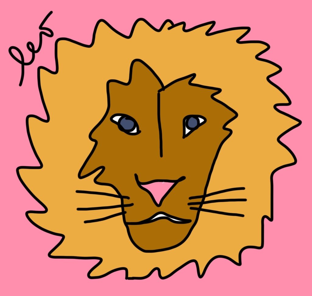 Alice Hampton Dickerson Art - Leo the Lion