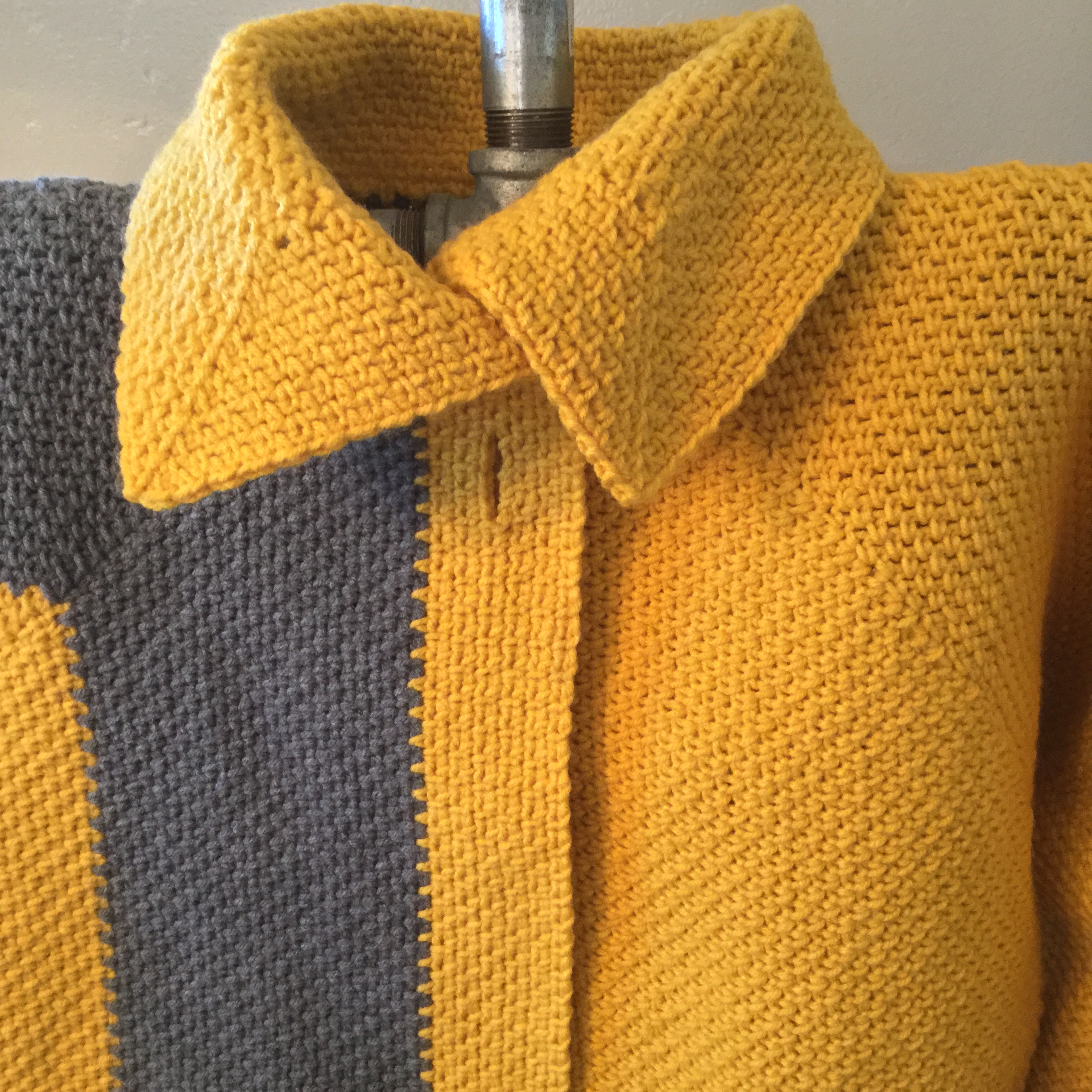 Alice Hampton Dickerson Fiber - Hexagon Crochet Sweater 1